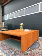 Arko Design Salontafel - Massief Hout & Glas, Ophalen, Vierkant, Zo goed als nieuw, Minder dan 50 cm