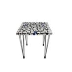 Vintage mozaïek tafel, bijzettafel, Antiek en Kunst, Ophalen of Verzenden