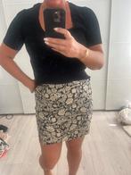 Rokje Mango zwart beige maat L, Kleding | Dames, Rokken, Ophalen of Verzenden, Zo goed als nieuw, Zwart, Boven de knie