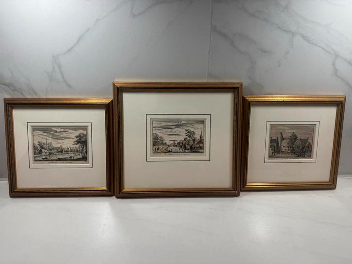 Gravure Baambrugge, Utrecht - Dorpsgezicht, Antiek en Kunst, Kunst | Etsen en Gravures, Ophalen of Verzenden