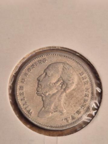Zilveren 25 cent 1848 Willem II beschikbaar voor biedingen