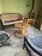 Oude houten haspel, Ophalen of Verzenden, Gebruikt, Rond, Hout
