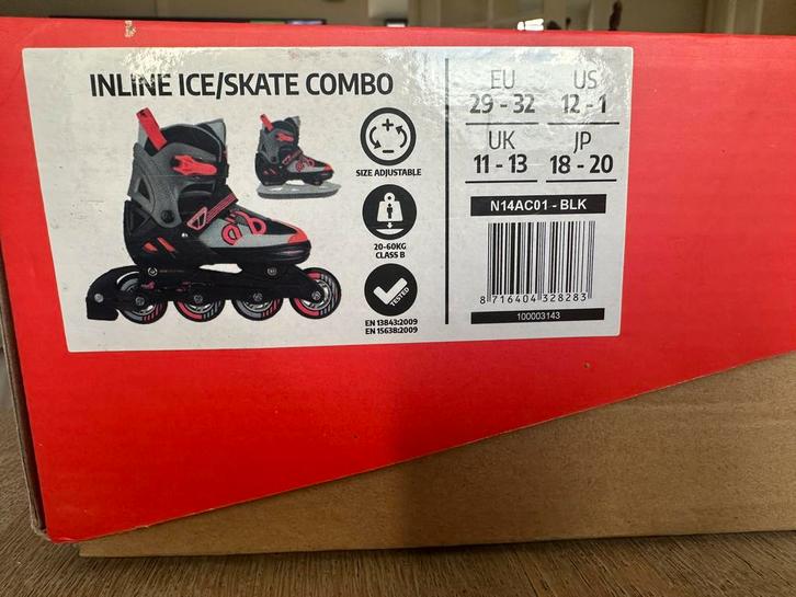 Nijdam combo schaatsen en skates, Sport en Fitness, Schaatsen, Zo goed als nieuw, Combinoren, Nijdam, Ophalen
