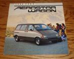 1986 Ford Aerostar Wagons Prestige Brochure USA, Gelezen, Ophalen of Verzenden, Ford