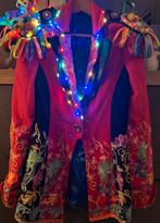 Carnavalsjas met verlichting - Maat S, Carnaval, Ophalen of Verzenden, Zo goed als nieuw, Kleding
