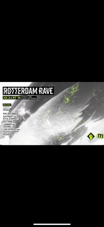 Rotterdam Rave Kick Off 2026 By Day - Modular Presents beschikbaar voor biedingen