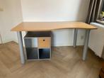 Bureau + ladenkastje beuken fineer, Ophalen, Gebruikt, Bureau