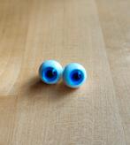 12mm BJD Pop ogen blauw, Ophalen of Verzenden, Zo goed als nieuw, Pop