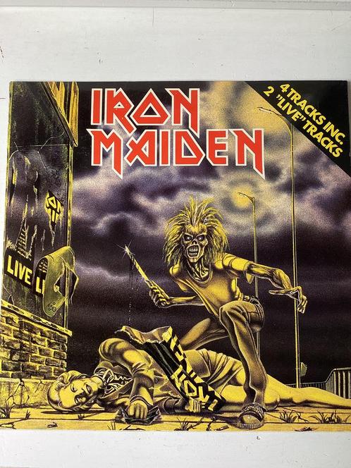 Iron Maiden 4 tracks / 2 live tracks EP Sanctuary, Cd's en Dvd's, Vinyl | Hardrock en Metal, Zo goed als nieuw, Verzenden
