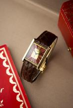 Cartier Tank Must de Vermeil / Burgundy / Midsize / Garantie, Sieraden, Tassen en Uiterlijk, Horloges | Heren, Overige merken