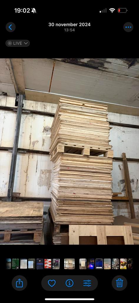 Mooie multiplex plaatjes te koop, Doe-het-zelf en Verbouw, Hout en Planken, Zo goed als nieuw, Overige houtsoorten, 200 tot 250 cm