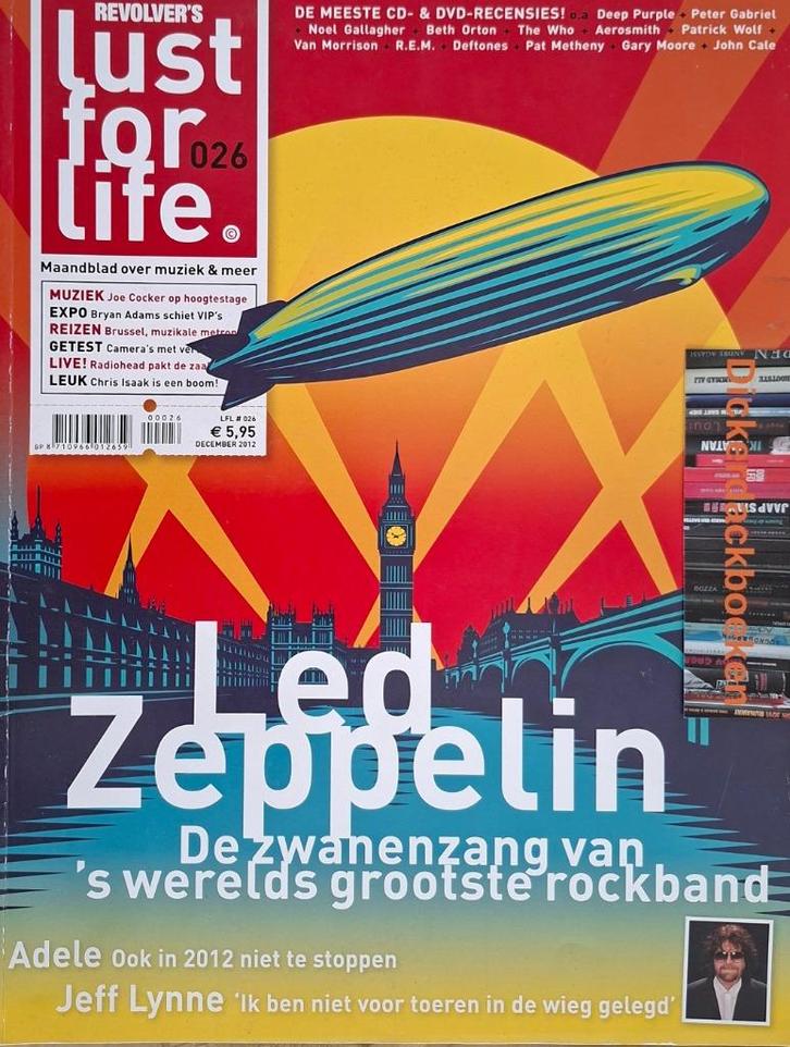 Revolver's Lust For Life Nr: 26 dec. 2012; Adele, Moke, Verzamelen, Muziek, Artiesten en Beroemdheden, Gebruikt, Boek, Tijdschrift of Artikel