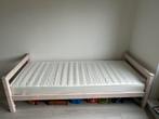 Thuka bed white wash, Ophalen, 90 cm, Eenpersoons, Wit
