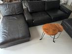 IKEA KIVIK donkerbruin lederen bank met lounge, Huis en Inrichting, Banken | Bankstellen, Ophalen, Gebruikt, 75 tot 100 cm