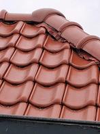 Gebruikte rode geglazuurde dakpannen, Doe-het-zelf en Verbouw, Dakpannen en Dakbedekking, Ophalen, Gebruikt, Steen of Klei, Minder dan 5 m²
