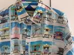 Leuk overhemd strandhuisjes CUM LAUDE maat L, Ophalen of Verzenden, Halswijdte 39/40 (M), Zo goed als nieuw, Overige kleuren