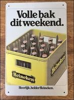 HEINEKEN Volle Bak! Reclame Pub Bier Metalen Reclamebord, Verzamelen, Biermerken, Ophalen of Verzenden, Nieuw, Reclamebord, Plaat of Schild