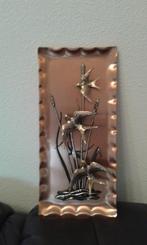 mooi leuk uitgevoerd rood koperen design sierstuk/schilderij, Antiek en Kunst, Ophalen of Verzenden