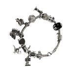 Bedel armband - Zilver - 14 Bedels - 19 cm. - Pandora stijl, Niet ingevuld, Niet ingevuld, Niet ingevuld