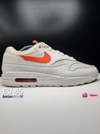 Nike Air Max 1 'Tonque Tab White Team Orange' Maat: 45, Kleding | Heren, Schoenen, Nike air max, Wit, Ophalen of Verzenden, Zo goed als nieuw