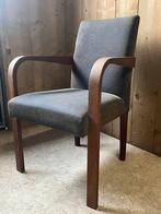 Set van 4 eiken eetkamerstoelen met armleuning, Huis en Inrichting, Stoelen, Ophalen, Gebruikt, Hout, Vier