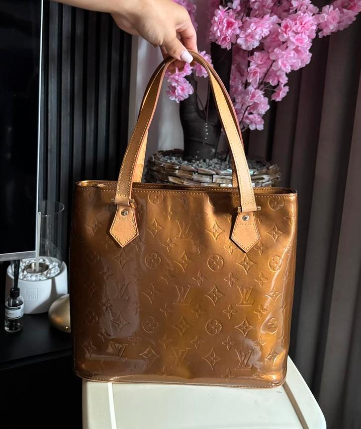 Louis Vuitton Monogram Vernis Houston Hand Bag | Bronze, Sieraden, Tassen en Uiterlijk, Tassen | Damestassen, Gebruikt, Handtas