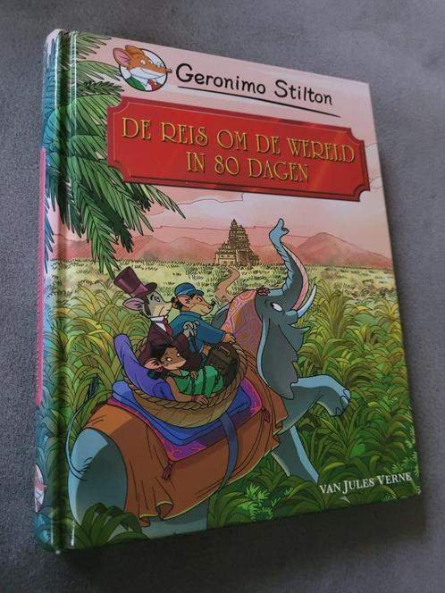 Geronimo Stilton - De Reis om de Wereld in 80 dagen, Boeken, Kinderboeken | Jeugd | 10 tot 12 jaar, Zo goed als nieuw, Fictie