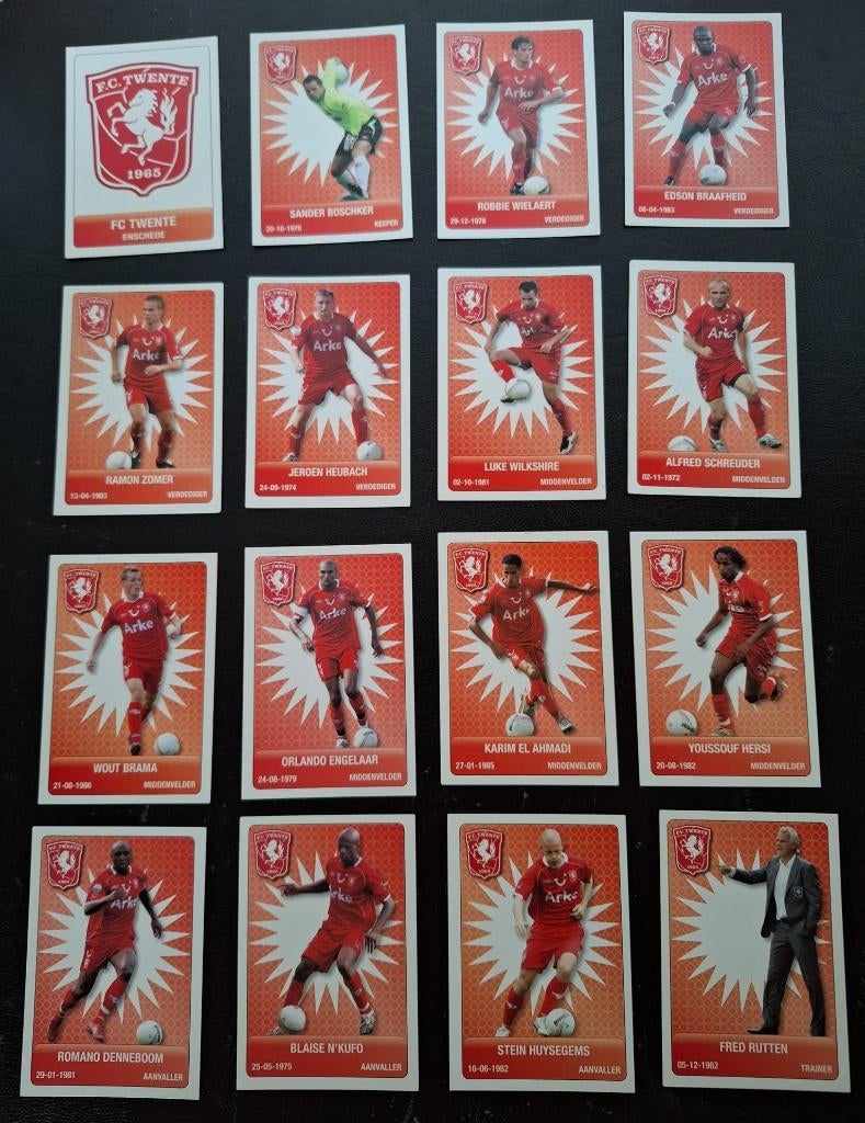 Complete set kaarten FC Twente 2007-08, Ophalen of Verzenden, Zo goed als nieuw, F.C. Twente, Poster, Plaatje of Sticker