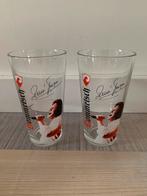 2x Dommelsch bierglazen rene froger, Ophalen of Verzenden, Zo goed als nieuw, Glas of Glazen, Overige merken