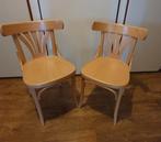 2x houten stoelen, Ophalen, Gebruikt, Bruin, Twee