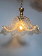 Vintage murano glas kroonluchter hanglamp infusie glas, Huis en Inrichting, Lampen | Kroonluchters, Ophalen of Verzenden