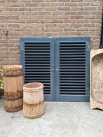 Oude brocante hardhouten shutters luiken, N, N, Ophalen of Verzenden, Zo goed als nieuw