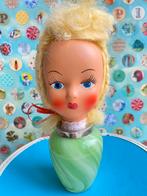 Vintage poppen kopje, poppen hoofd, jaren 60 Sixties, Verzamelen, Poppen, Ophalen of Verzenden, Gebruikt, Pop