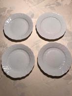 4 Hutschenreuther gebaksborden serie Dresden kleur wit 17 cm, Gebruikt, Ophalen of Verzenden, Bord(en), Overige stijlen
