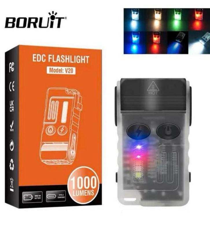 Tactische zaklamp met kantelbare kop, Caravans en Kamperen, Zaklampen, Nieuw, Accu, Ophalen of Verzenden