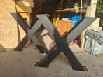 Zwarte metalen X-poten voor tafel, Ophalen