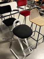 Vintage barkrukken Gispen De Wit Gastone Rinaldi Sliedregt, Huis en Inrichting, Ophalen, Metaal, Gebruikt, 60 tot 90 cm