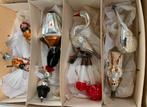 Kerstbal diverse doosjes luxe zilveren antieke kerstballen, Ophalen of Verzenden