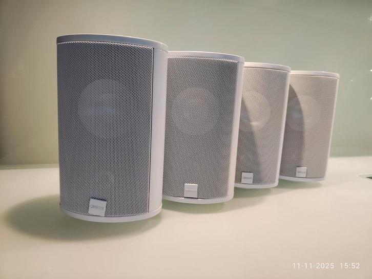 Canton CD220 wit + muurbeugel 2x of 4x, Audio, Tv en Foto, Luidsprekers, Front, Rear of Stereo speakers, 120 watt of meer, Overige merken