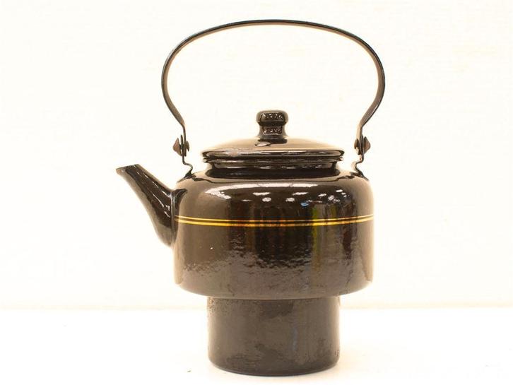 Emaille insteekketel 34439, Antiek en Kunst, Antiek | Emaille, Ophalen of Verzenden