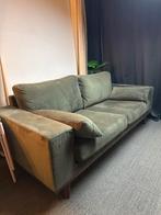 Wehkamp Torino Groene Bank + 2 Fauteuils, Ophalen, 75 tot 100 cm, Zo goed als nieuw, Rechte bank