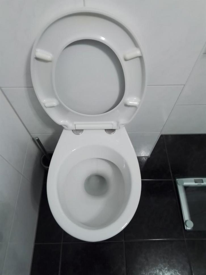 SPHINX WITTE TOILETPOT MET SOFTCLOSED TOILETBRIL, Doe-het-zelf en Verbouw, Sanitair, Zo goed als nieuw, Toilet, Ophalen