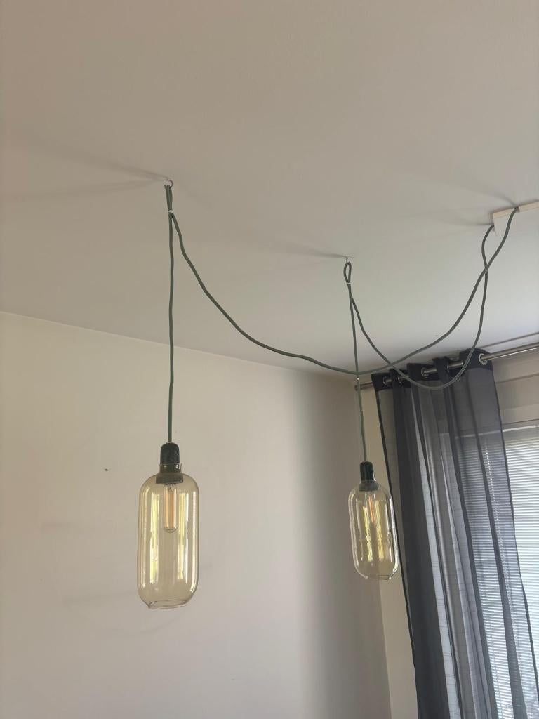 hanglampen, Ophalen, Modern, Minder dan 50 cm, Glas