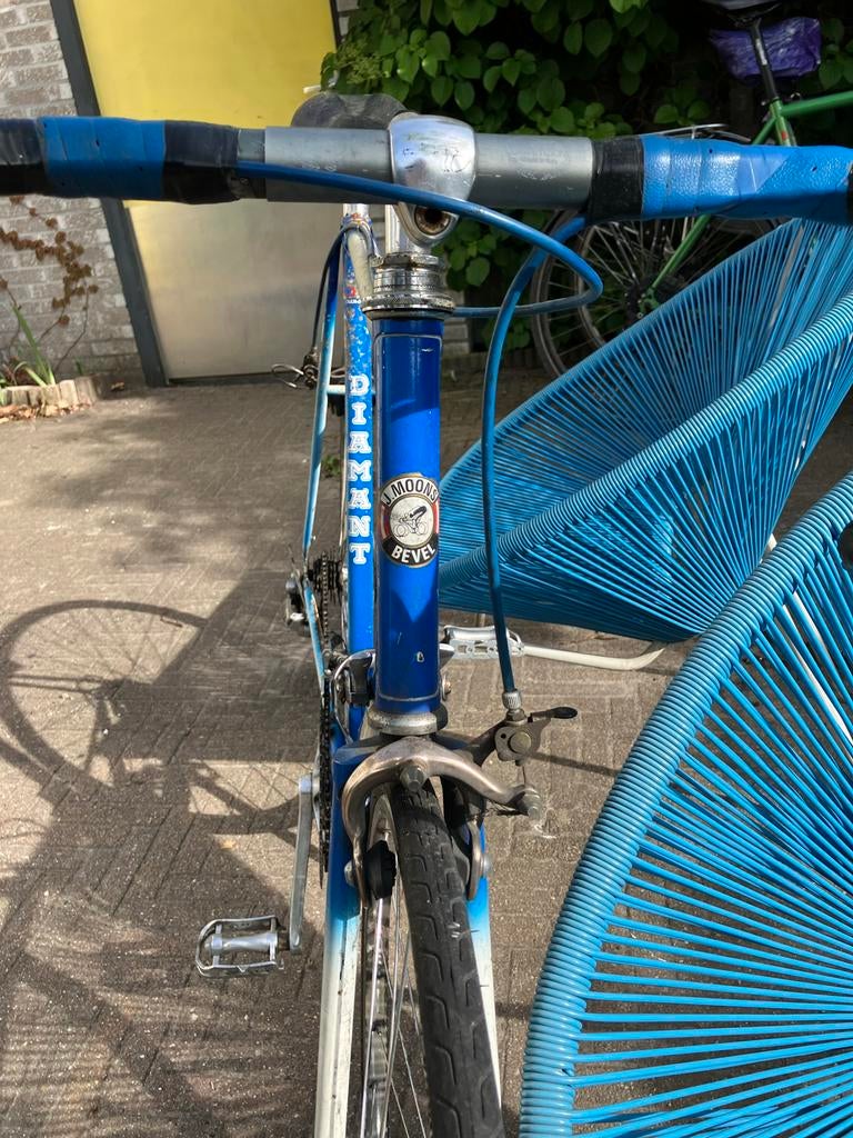 Vintage racefiets J. Moons Diamant, Fietsen en Brommers, Fietsen | Racefietsen, Gebruikt, Velgrem, Ophalen, Overige merken