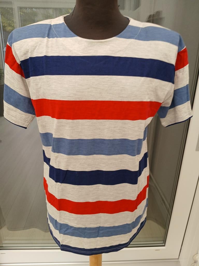 Setterlaine Nieuw Gestreept T-shirt Maat M, Kleding | Dames, T-shirts, Maat 38/40 (M), Blauw, Setterlaine, Nieuw