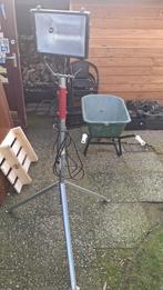 2 Bouwlampen max. 1000w beide werkend, Ophalen, Gebruikt, Met statief, Lamp met armatuur
