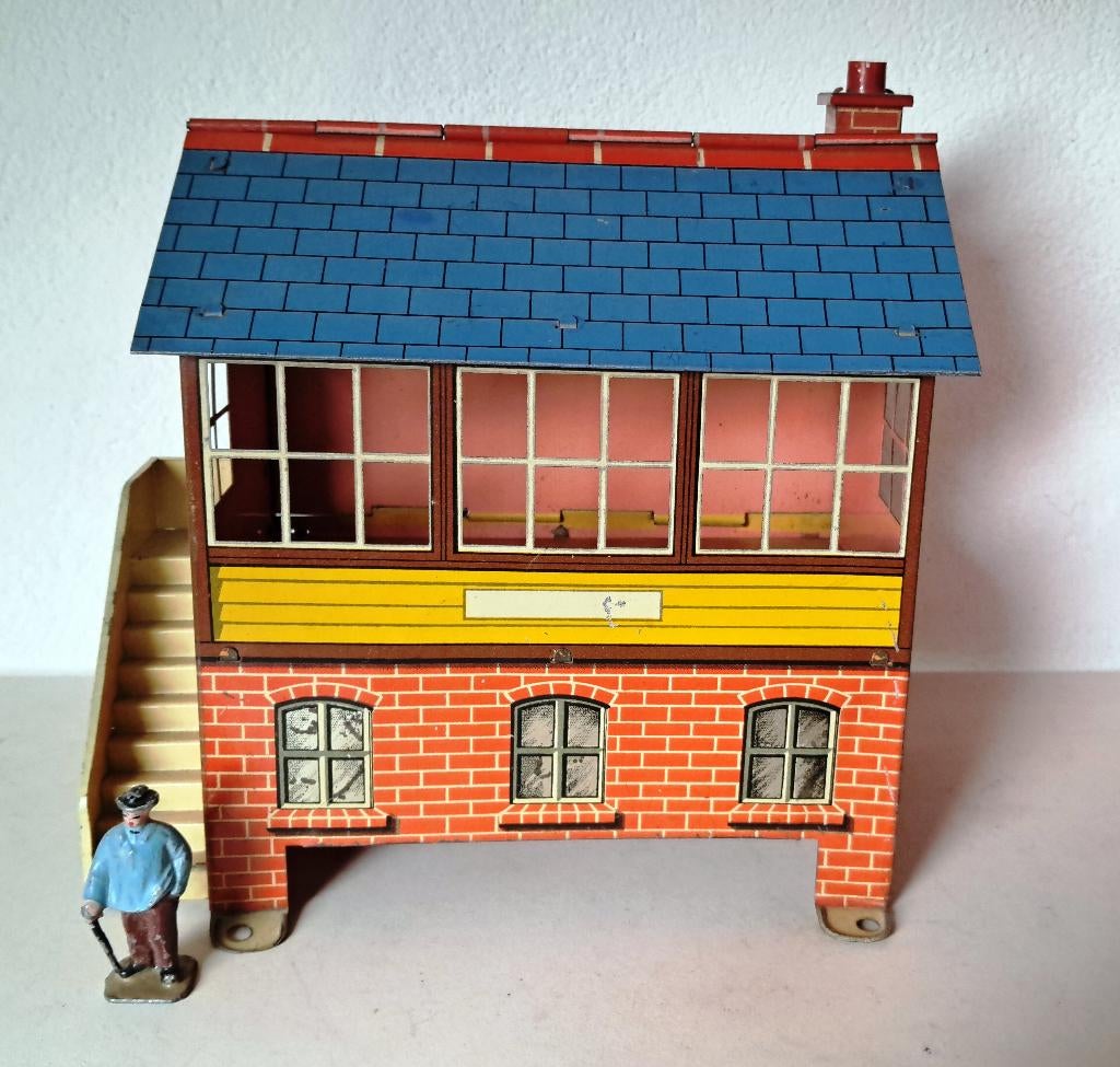 spoor 0 hornby decoratief seinhuis in doos 1929-41, Ophalen of Verzenden