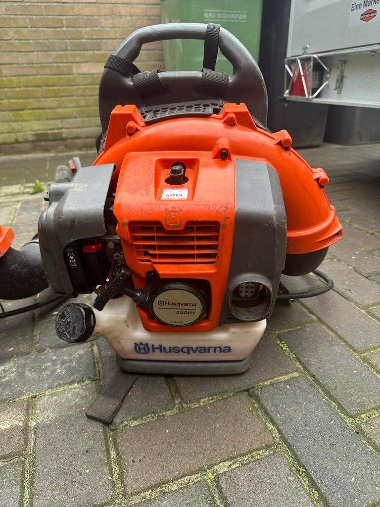 Husqvarna 350BT Professionele Benzine Bladblazer, Tuin en Terras, Bladblazers, Ophalen, Gebruikt, Benzine, Ruggedragen