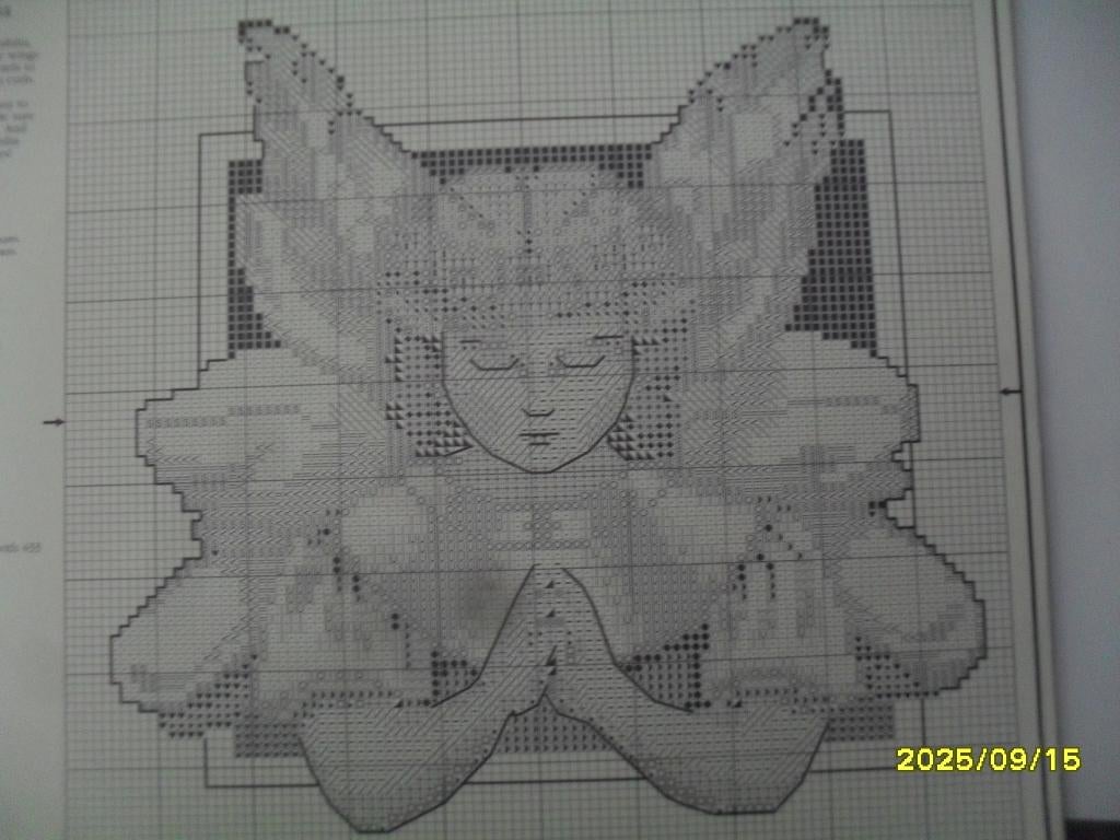 NIEUW, ORIGINEEL patroon Engel - Nora Corbett 1999. Ook DMC, Hobby en Vrije tijd, Borduren en Borduurmachines, Ophalen of Verzenden