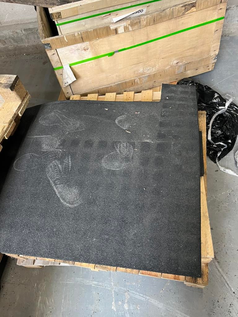 Rubberen snij mat matten 4 cm dik tegels, Rubberen, Matten, Rest